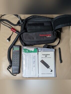 Nokia Technophone 901 Portable Car Phone with Black Carry Case and Accessories